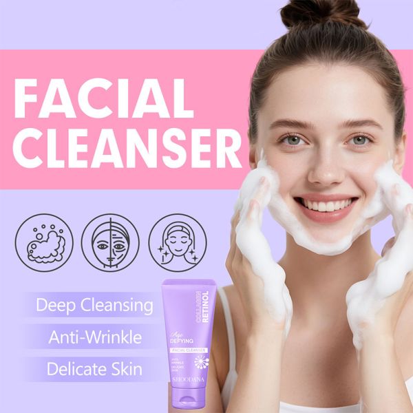 Private Label Organic Makeup Remover Face Wash Snail Hyaluronic Acid Facial Cleanser