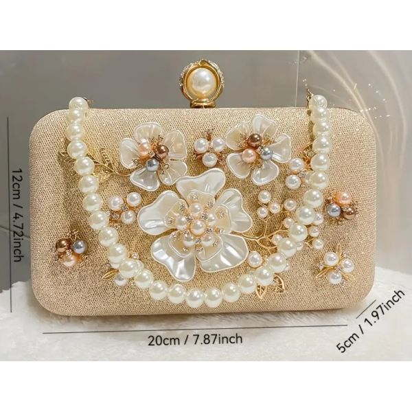 Buy Elegant Evening Handbag with No Printing Polyester Lining Elegant Style at wholesale prices