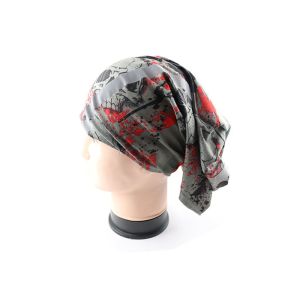 China 25*50cm 100% Microfiber Polyester Seamless Reflective Bandanas on sale