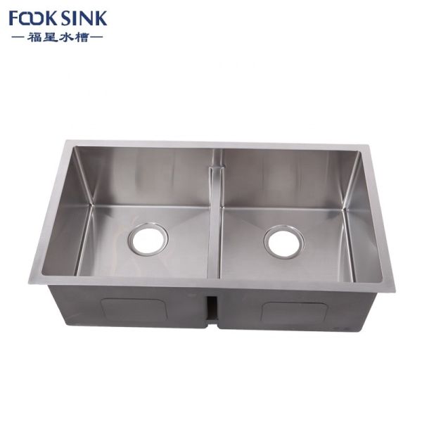 Buy Undermount Double Bowl Undermount Sink , Rectangular Commercial Double Bowl Sink at wholesale prices