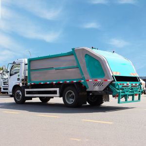 Customized Color 4x2 Dongfeng Trash Compactor Truck 7CBM 9 CBM Loading Euro 3