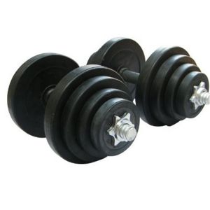 Quality Commercial Use Rubber Coated Dumbbell10kg 15kg 20kg 25kg 30kg for sale