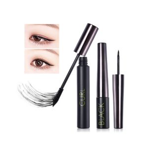 Long Lasting 3D Water Resistant Mascara 14ml With Liquid Eyeliner