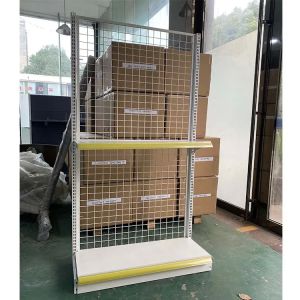 Shanghai Supplier Supermarket Equipment Retail milk white back net supermarket