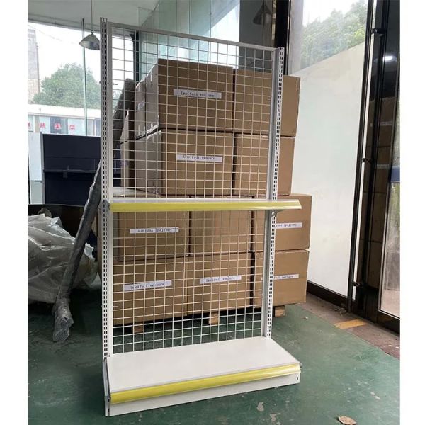 Shanghai Supplier Supermarket Equipment Retail milk white back net supermarket