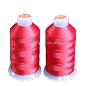 Plastic cone 100% continuous filament polyester thread TEX70 for crochet Free