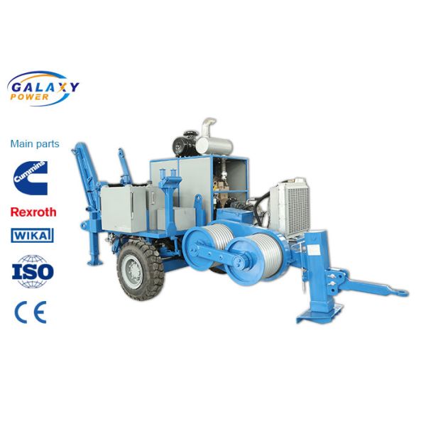 Buy 118kw 158hp 90kN Hydraulic Puller Stringing Equipment Water Cooling at wholesale prices