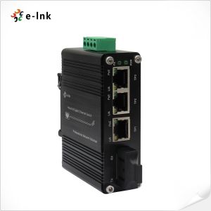 Mini Industrial 3-Port 10/100/1000T 802.3at PoE + 1-Port 1000X SC Ethernet Switch with 12~48VDC Input and Voltage Booster