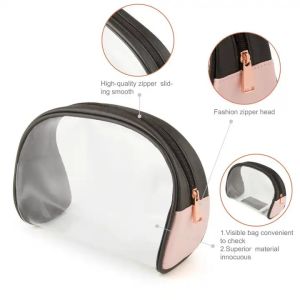 Promotional Waterproof Odm Clear Pvc Makeup Bag Transparent Cosmetic Pouch