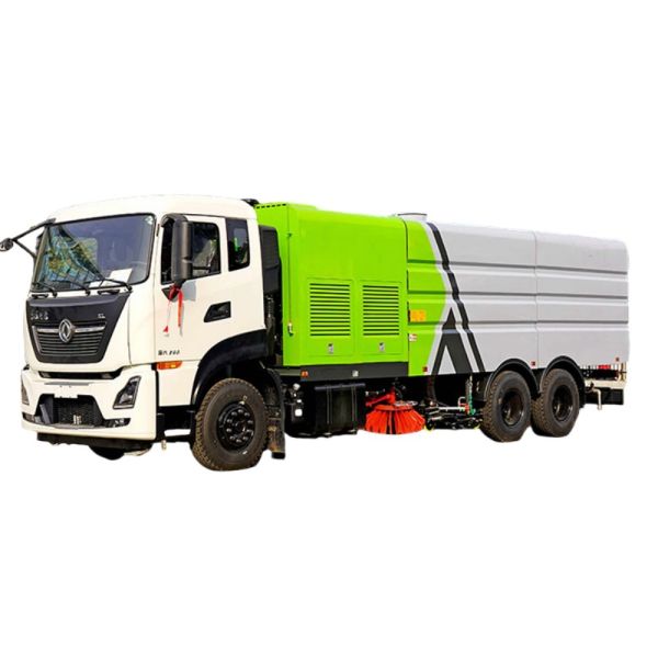 Dongfeng Tianlong 9 Square Diesel Large Washing And Sweeping Car For Road