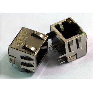 China RJHSE5381 | JW101A7R RJ45 Modular Jack , LPJE101AGNL 8P8C Shield w/LED on sale