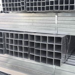 Non-oiled Galvanized Square Tube Steel for 75x75 Square Rectangular Hollow Steel