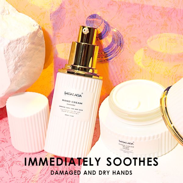 SAGALAGA Moisturizing Hand Cream for Dry Hands 100ml Bottle Custom Logo Hydrating Nail Care Lotion Moisturizing