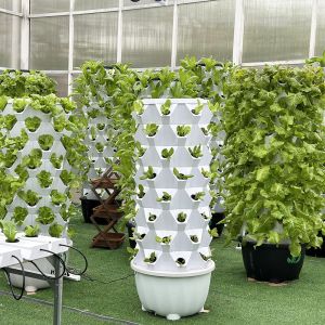 65L 6 8 10 12 14 Layer Diy Vertical Pineapple Hydroponic Tower Friendly Material