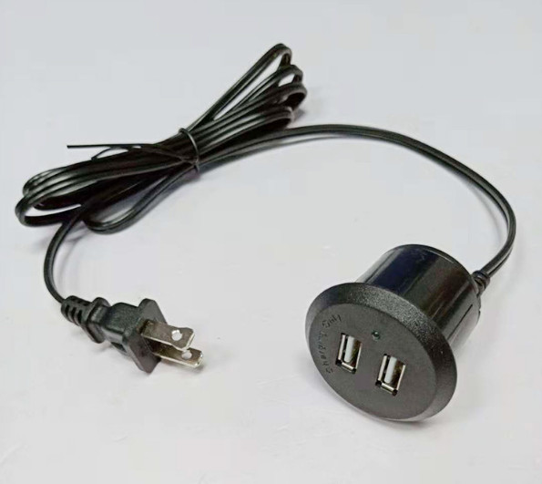 Buy UL Certified Dual USB Power Adapter Conference Table Socket / USB Charger Socket at wholesale prices
