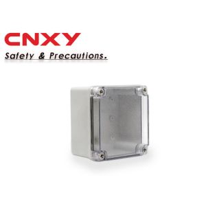 China Plastic IP67 clear lid waterproof juction box 125*125*75mm with machine sealing on sale