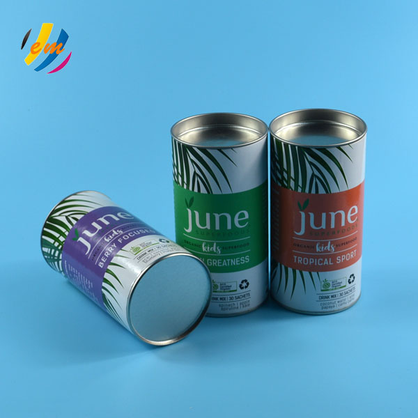 Food Grade CMYK Printing 85mm Dia Corrugated Cardboard Tubes