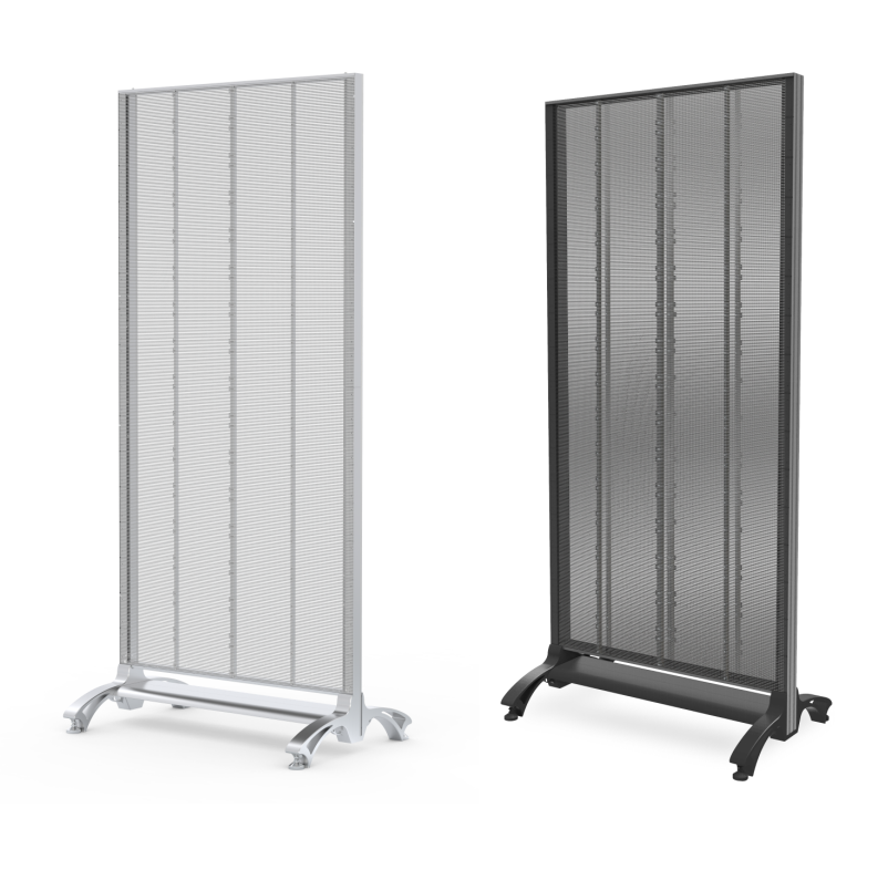 indoor color led video wall glass window hd transparent led screen display advertising players f digital signage or business