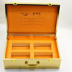 MDF Luxury Wooden Jewellery Boxes 230g Customized Handle Health Care Package