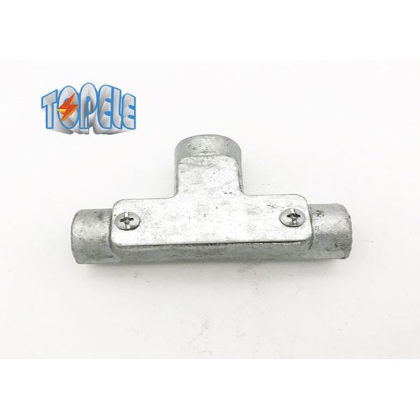 Buy Malleable Iron BS4568 Conduit And Fittings Channel Inspection Tee Elbow at wholesale prices