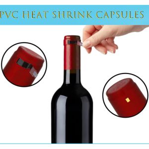 Non Spill Wine Bottle Heat Shrink Capsules with Transparent Customization