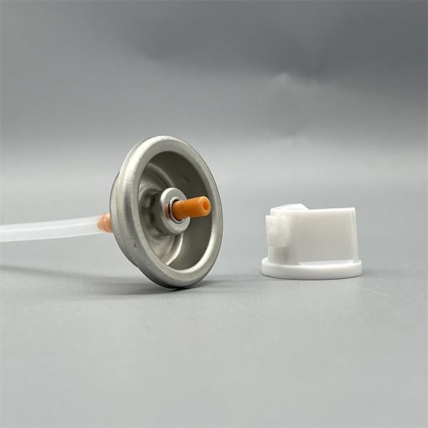 1 Inch Aerosol Spray Paint Valve with Metal Actuator for Industrial Use