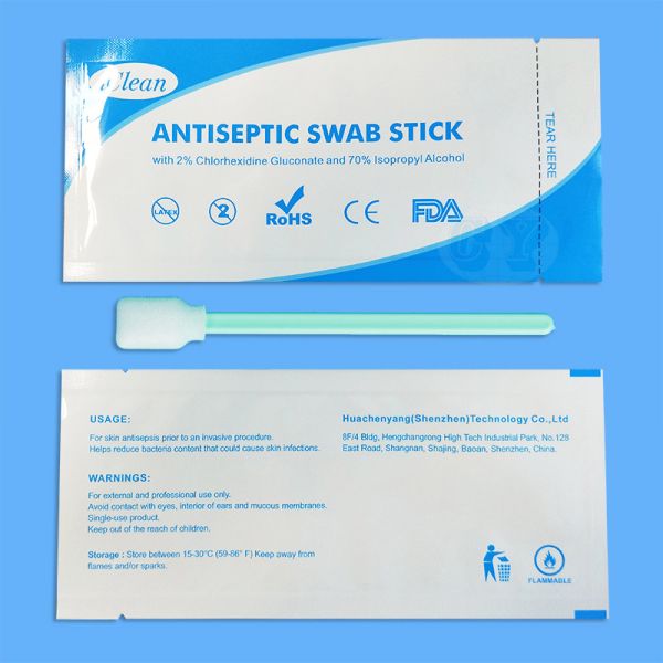 Skin Cotton CHG Swabsticks Disposable Prepared Swab Applicator