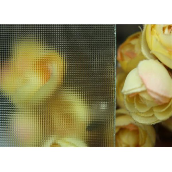 Buy Diamond Flame Decorative Patterned Glass Panels For Glass Shower Screens / Doors at wholesale prices