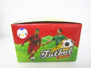 Quality World Cup Multi Fruit Flavor CC Stick Candy With Tattoo Stick And Soccer Whistle for sale
