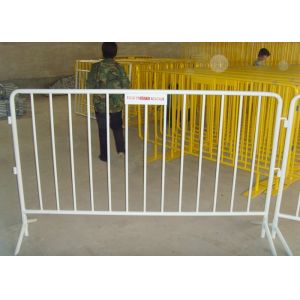 CE Galvanized Metal Crowd Control Barriers 1100X2200mm For Pedestrian
