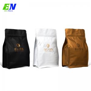 Quality Customized 500g Hot Stamp Plastic Coffee Bag With Degassing Valve for sale