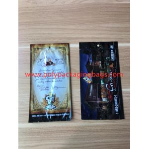 Fashion Zipper Moisturizing Fresh Cigarette Plastic Bag With Transparent Window