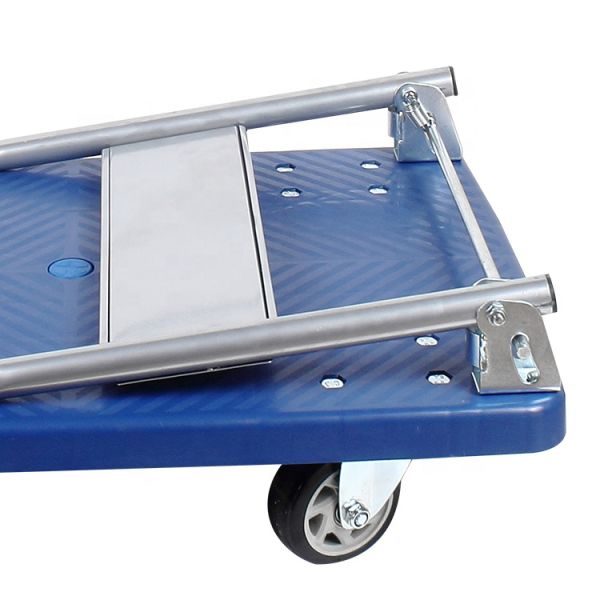 Silent Durable Plastic Platform Trucks , Hand Truck Trolley 150kg