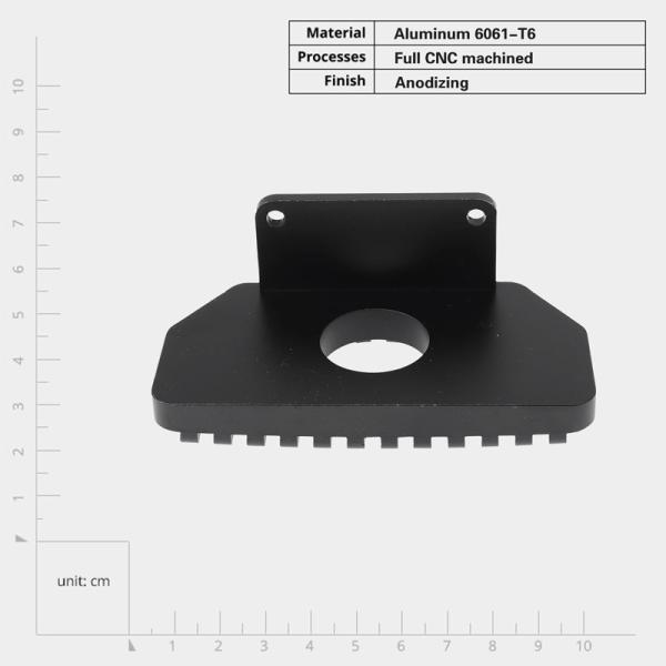 Buy Rectangular Precision CNC Machined Heat Absorbers With Anodized Finish at wholesale prices