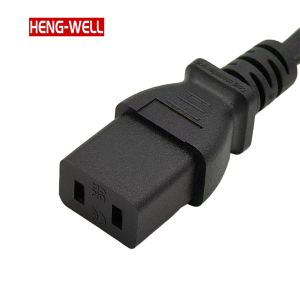 2.5A Eu Power Cord with 250V IEC C9 Connector 2 Pin Power Extension Cords for