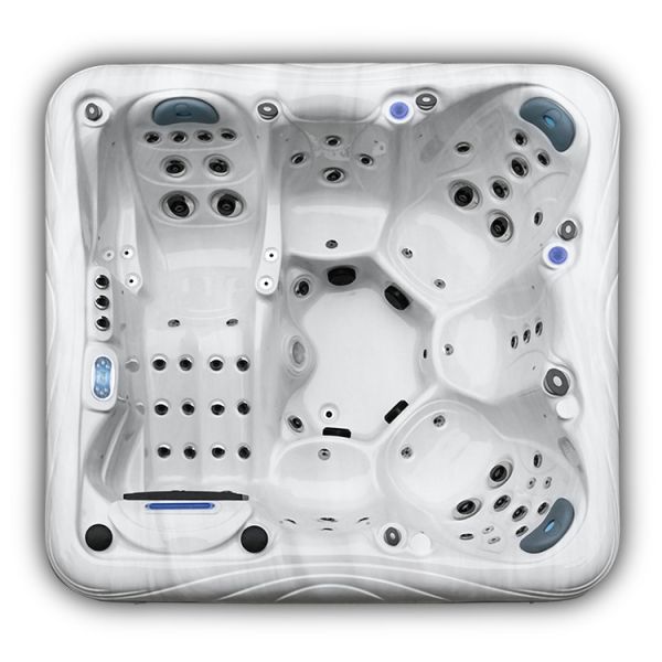 Buy Hydrotherapy Spa Tub Acrylic Outdoor 6 Persons Hot Tub Bath With Waterfall at wholesale prices