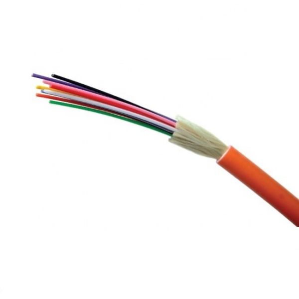 Tight Buffer OD6.8mm 4 Core Orange Fiber Optic Cable