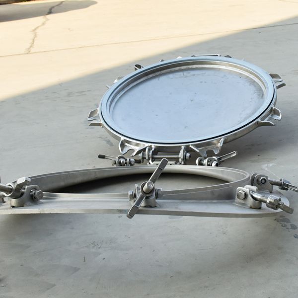 Special Vehicle Parts DN500 Stainless Steel 304 Tank Container Manhole Cover