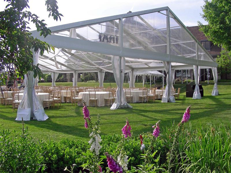 waterproof clear roof wedding Party tent with Hop dip Galvanized Steel 20x30m