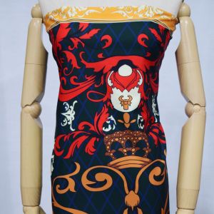 Pink Printed Upholstery Fabric For Dress Roll Packing