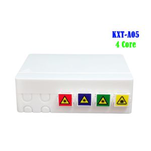 China FTTH 4 Core Fiber Optic With Adapters Distribution Terminal Box with 4 Adapters on sale