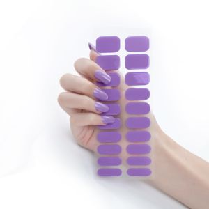 Quality OEM Accept Korea Semi Cured Gel Nail Sticker New Technology Nail Wraps Factory China for sale