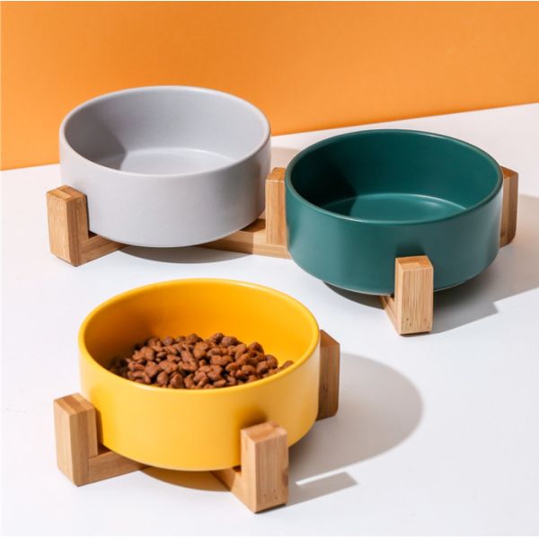 High Feeding Station Elevated 18cm Slow Food Bowl For Cats