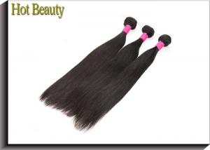 Grade 7A Virgin Human Hair For Black Girls / Hot Beauty Straight Weaving Hair