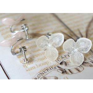 Forever Love Hand-Made Craft Real Flowers Dry Hydrangea Cheap Silver Stud