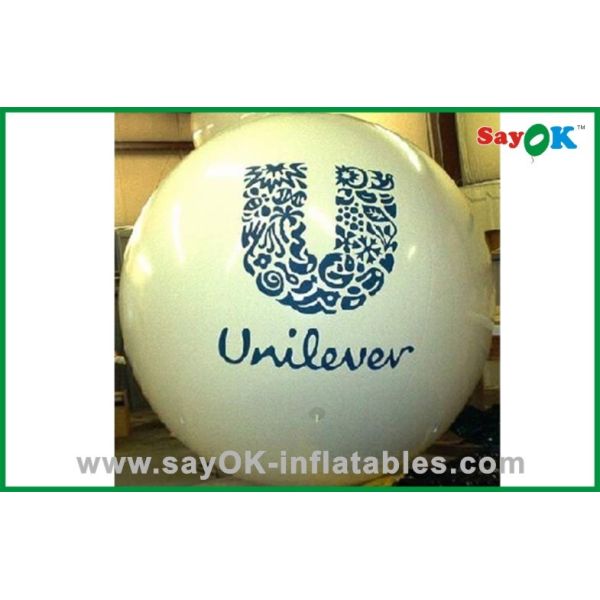 Buy Fireproof Personalised Helium Balloon PVC White For Advertising at wholesale prices