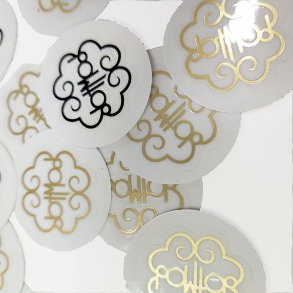 Buy Hot Stamp Foil Stamped Sticker Notary Seal label Sticker Anti Counterfeit at wholesale prices