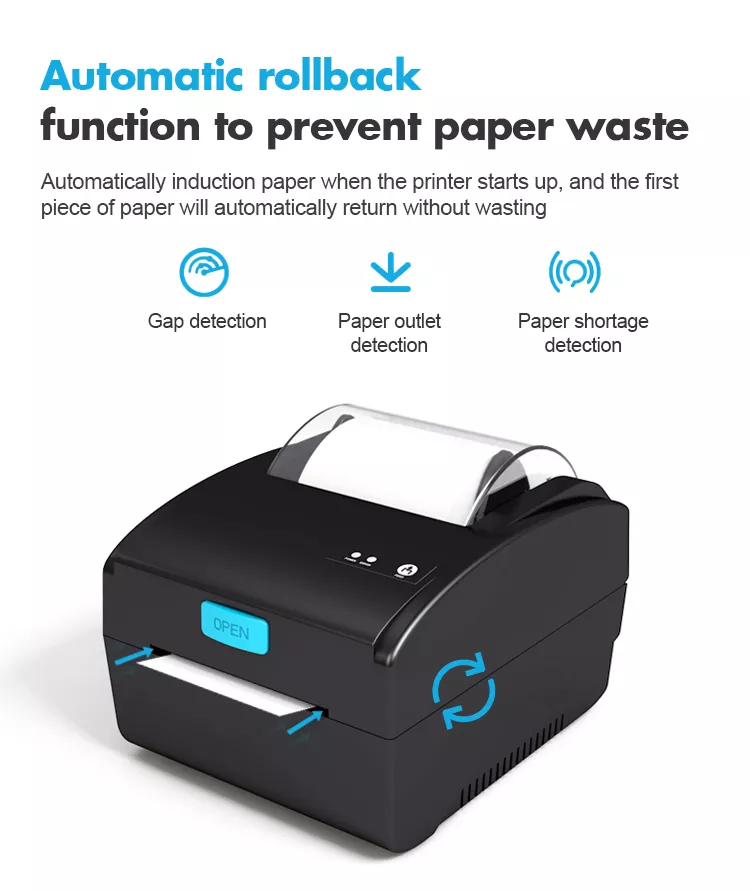 3 Inch Thermal 80mm Barcode Sticker Printer For Waybill Printing