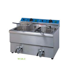 12L 220V - 240V 2 Basket Commercial Induction Fryer ISO9001 Approved
