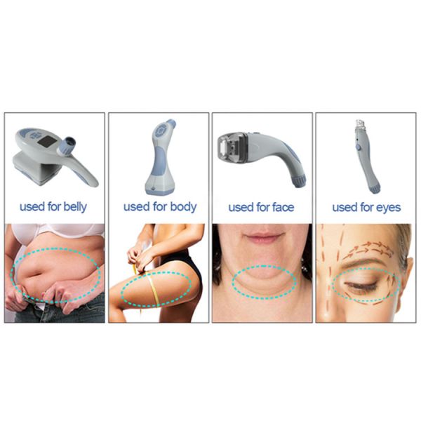 690 nm LED Vacuum Roller Cavitation RF Slimming Machine With RF Power 50 Watt 13.6 MHz